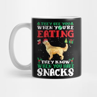 Christmas Dog Eating Snacks Mug